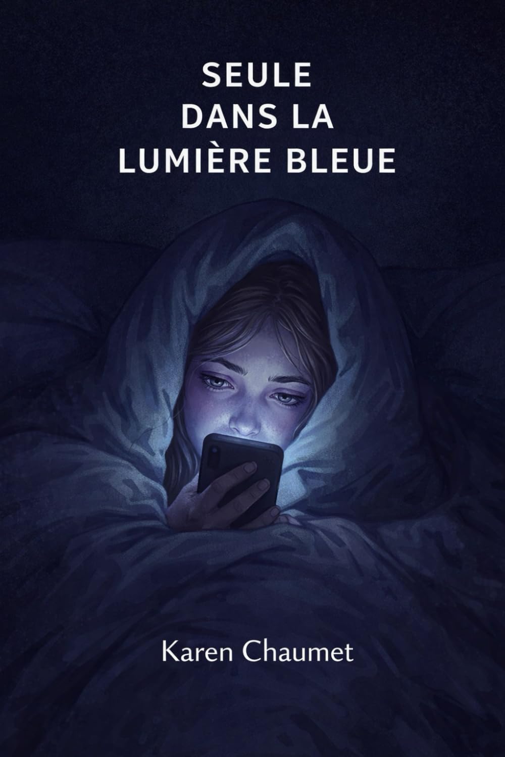 Seule dans la lumière bleue