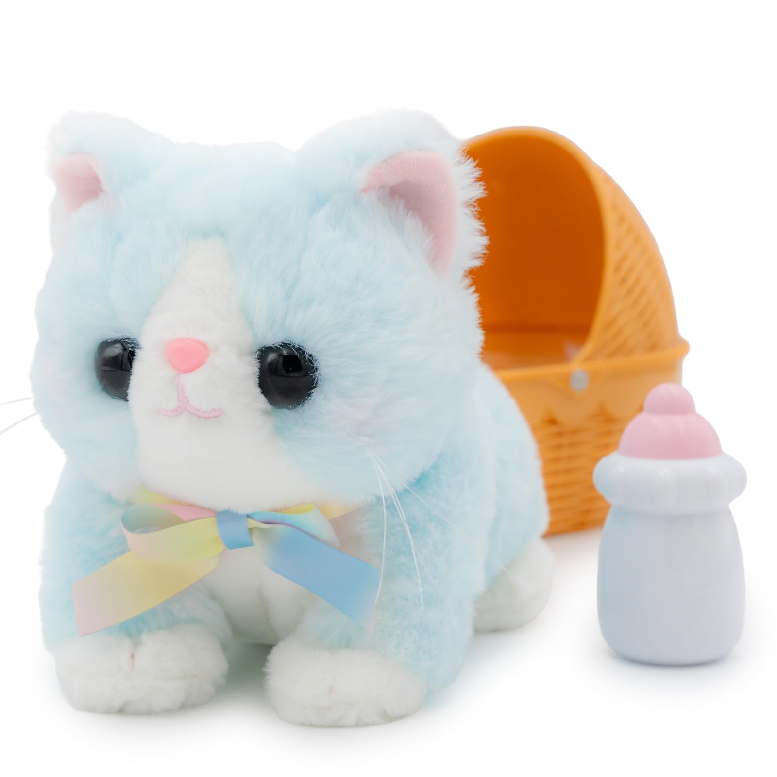 Amazon.co.jp: マザーガーデン さわって猫ちゃん 空色 マンチカン