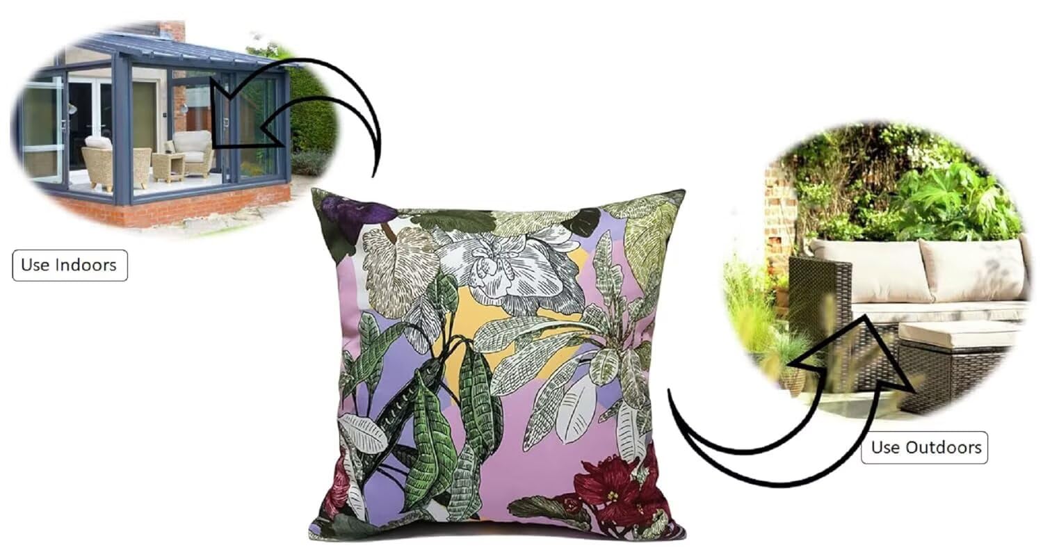Cojines de terciopelo impermeable para exteriores, 50 x 50 cm, fundas de almohada geométricas en blanco y negro, paquete de 4 unidades decorativas para muebles de jardín y sofá de interior