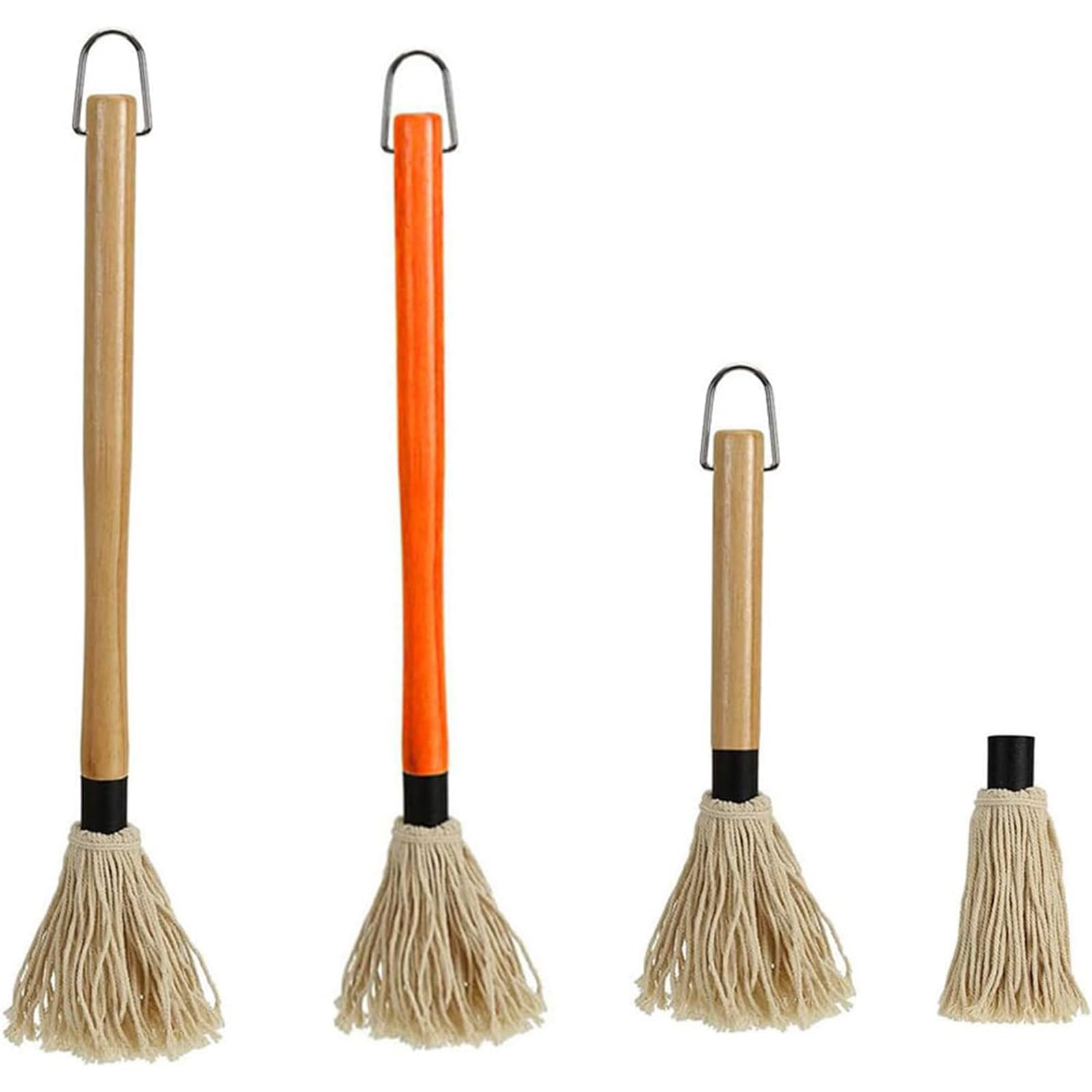 Tsophreniq Multipurpose Kitchen Brushes with Wood Handle Cooking Brush Set Baking Brush Set Kitchen Utensils Grilling Brushes Wood Handle