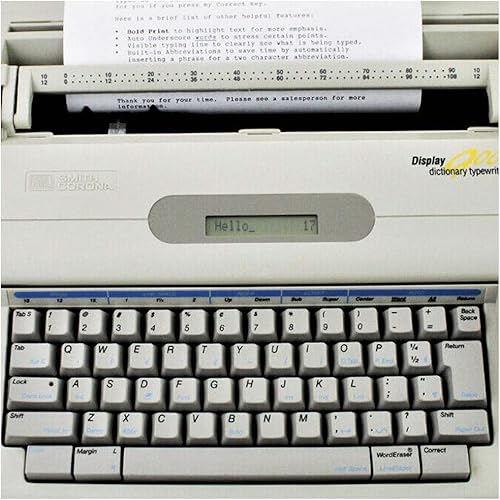 Miniatura 7 de Smith Corona Pantalla de diccionario Máquina de escribir electrónica Modelo 900