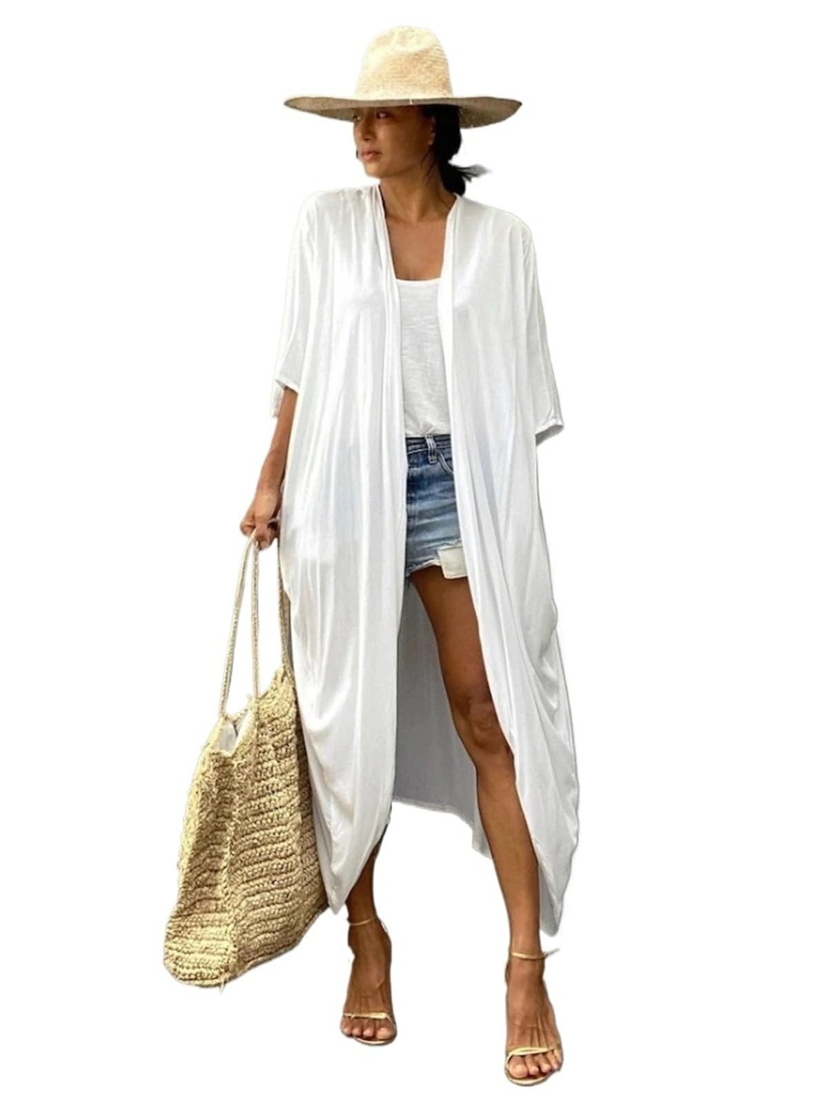 Pareo Femme Plage Plage Couvrir Kimono Femmes été paréo Maillot de Bain Cape Solide Tunique Robes Maillots
