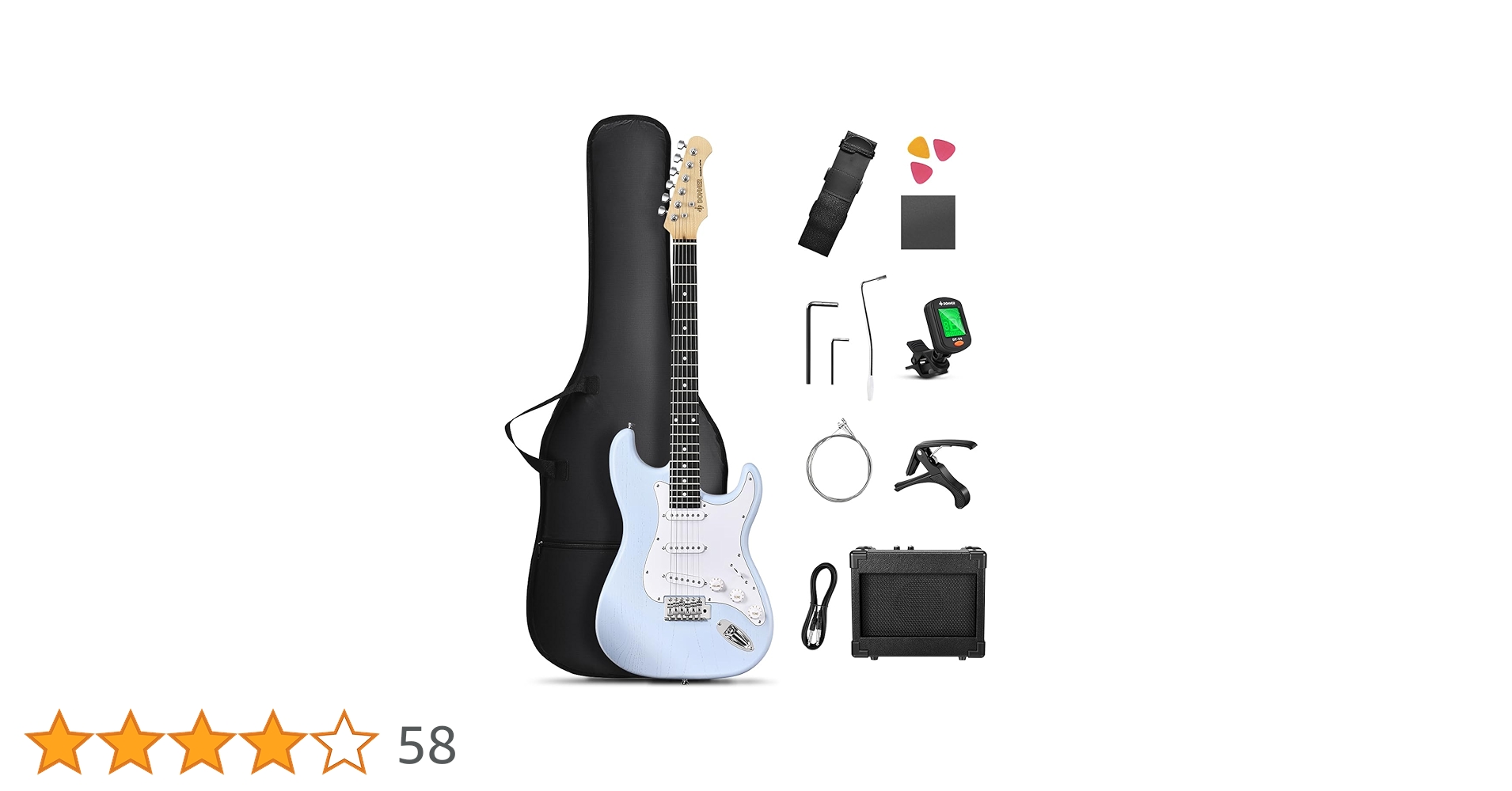 Amazon | Donner エレキギター 初心者セット STタイプ SSS