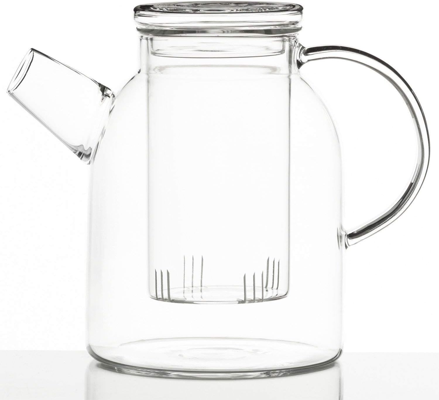 Sponsored Ad – Mouthblown teapot with Tea Filter & Tea Strainer Jug with Filter Insert Made of Glass by Dimono (1500 ml)