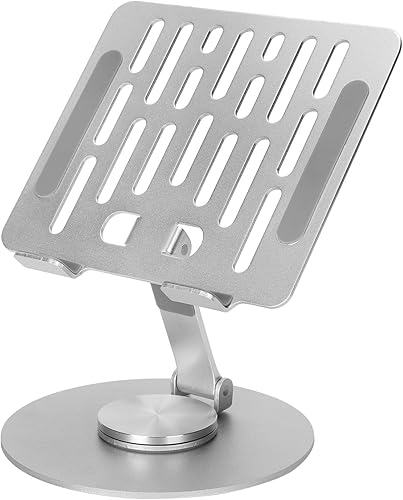 Miniatura 6 de Soporte giratorio para tableta de 360 grados, un soporte de computadora inteligente que puede emitir sonido de engranaje. Plegable hacia arriba y