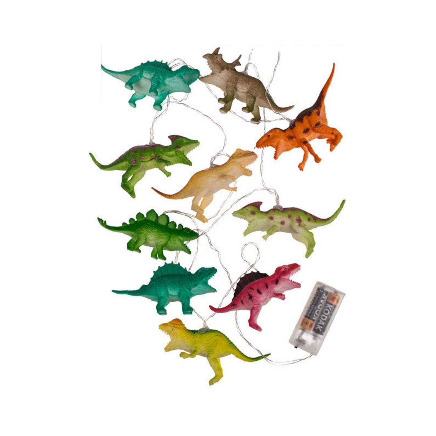 outoftheblue Dinosaur Fairy Lights with 10 Dinosaurs - Party Lighting