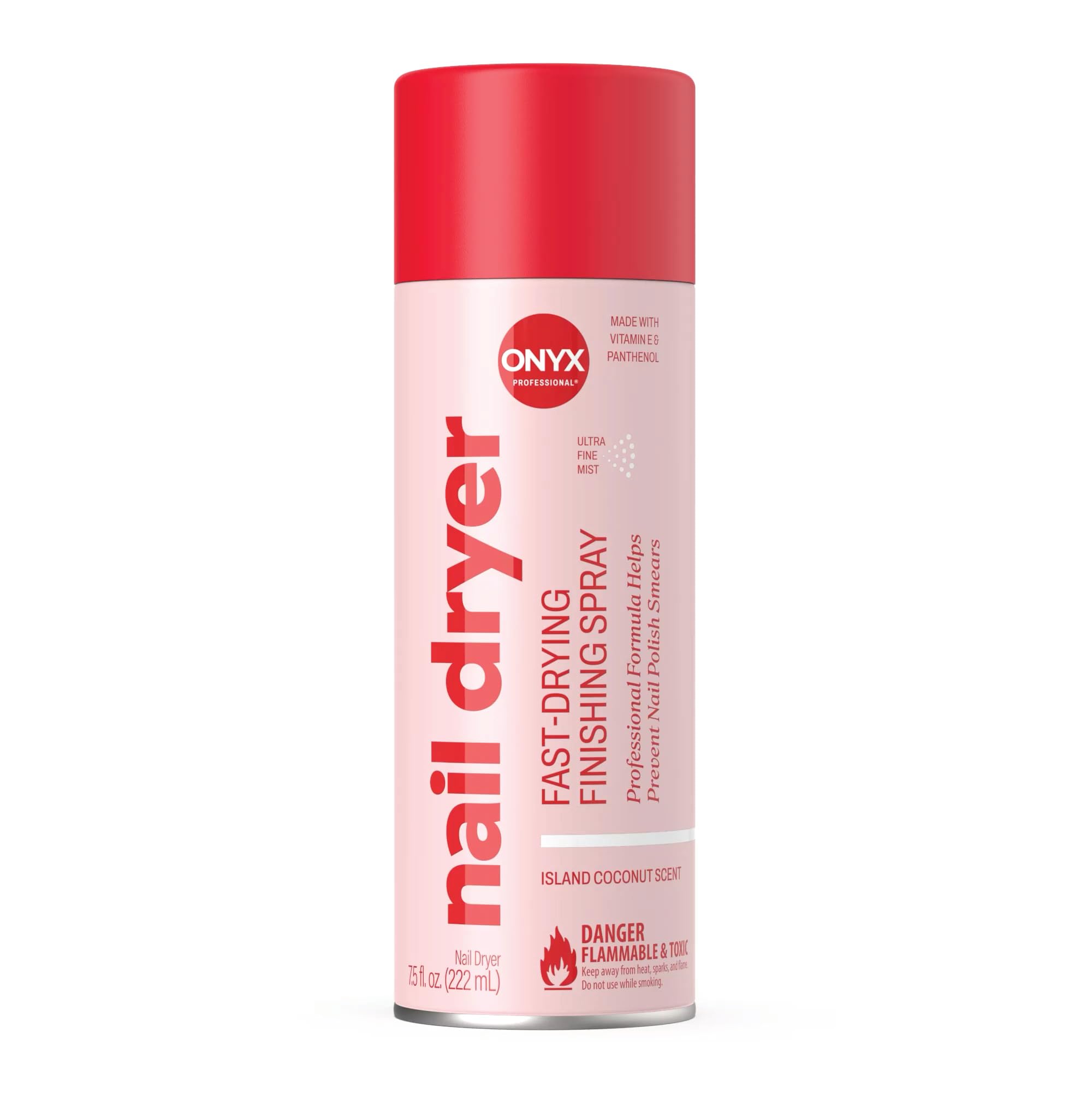 Onyx Professional Spray On Nail Dry W/ Island Coconut Scent 7.5 Oz Nail Dryer Quickly Dries Nail Polish While Preventing Smearing & Conditions Cuticles & Nails-image-30