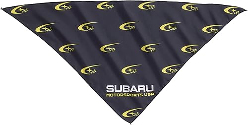 Subaru Motorsports USA - Bandana grande para mascotas Sti Crosstrek Ascent Forester WRX Impreza Legacy Outback BRZ Boxer Turbo