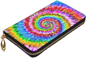 Amazon.co.jp: [KnvsS] 虹 タイダイ染め 財布 長財布 レディース 一流
