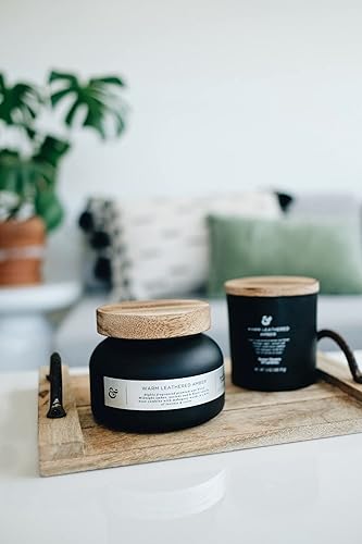 Miniatura 6 de BetterHomes&Gardens Better Homes and Gardens 81973 - Vela perfumada de 18 onzas, ámbar de cuero cálido, 2 unidades, 18 onzas (17.67 oz) x 2