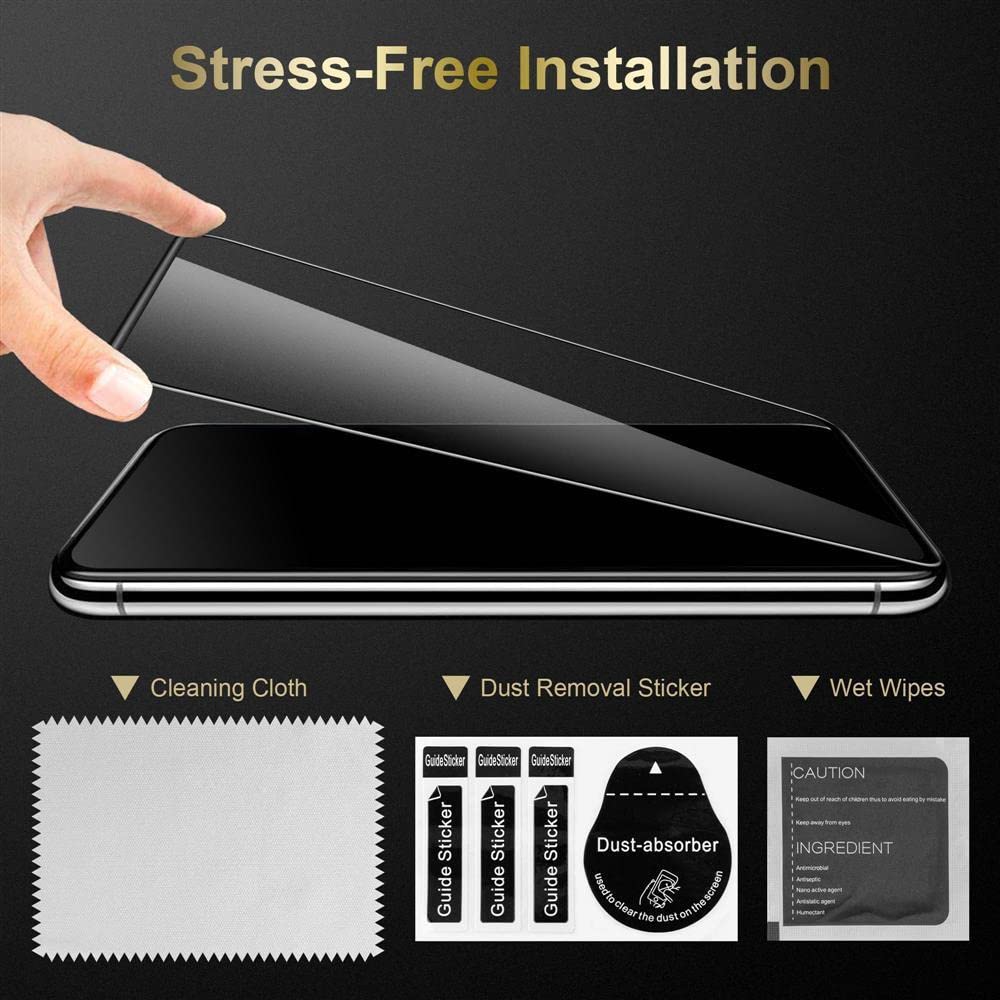Cadorabo 3x Pellicola Protettiva copertura completa compatibile con LG K41s in TRASPARENTE con NERO - Pacco di 3 Vetro di protezione del display con durezza 9H con compatibilità 3D touch