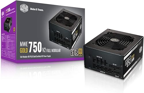 Miniatura 2 de Cooler Master MWE Gold 750 V2 Full Modular, 750 W y ML240L RGB V2, Enfriador líquido AIO de CPU, bomba de doble cámara Gen3, radiador de 9.449in