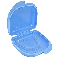 Vista 10 de Estuche de retención con orificios de ventilación - Contenedor de ortodoncia para sujetar retenedores, alineador, protector nocturno/protector