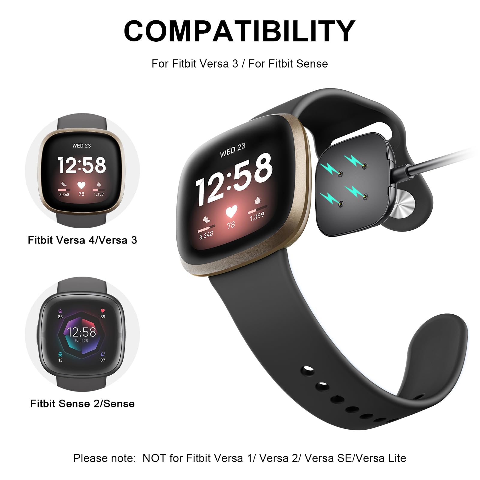 Blueshaweu Caricatore Magnetico Compatibile Con IOWODO R1 Smartwatch - Foto 4