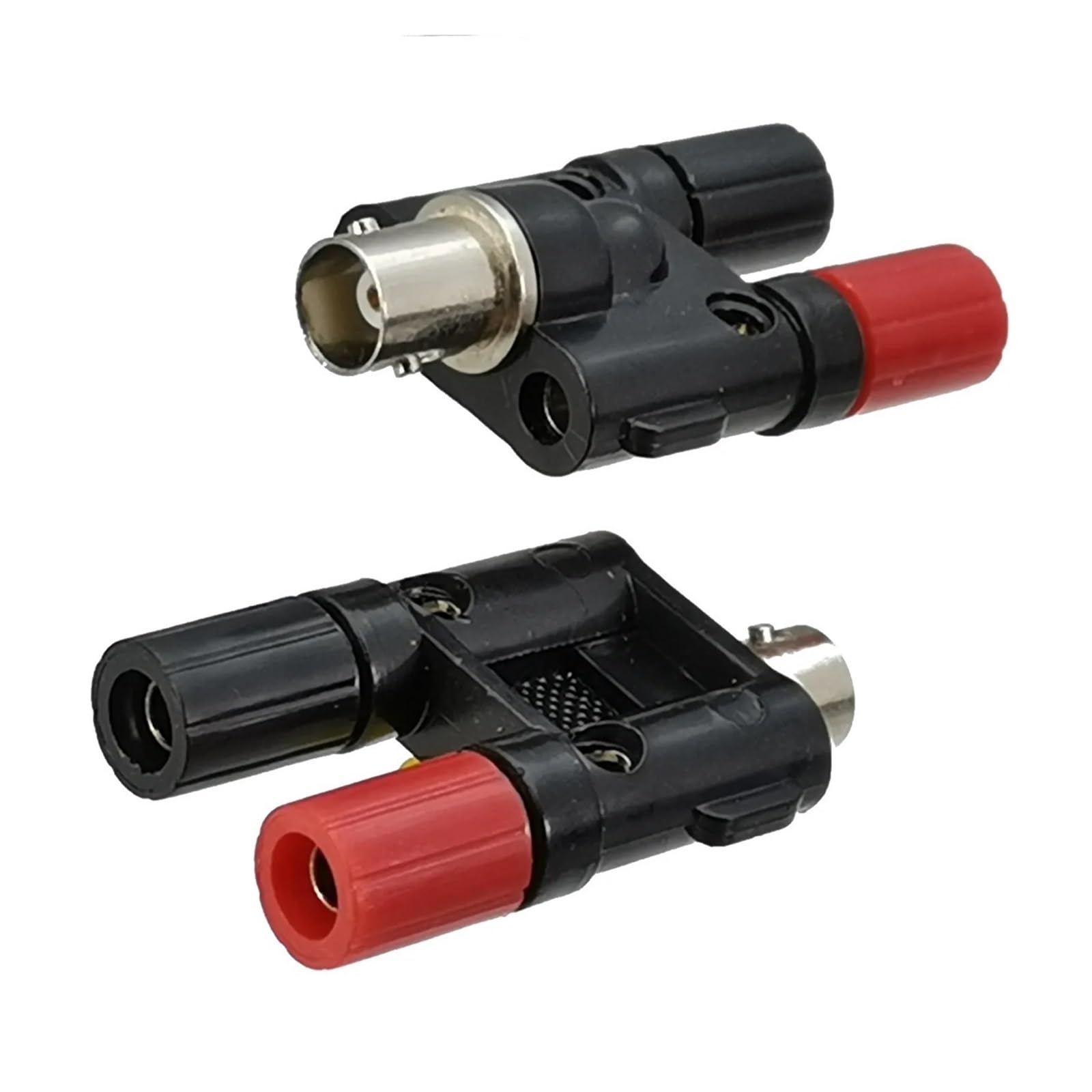 MXXDMOPD 1pcs Adapter Connector BNC to 2 Dual Banana Male Plug & Female Jack RF Coaxial Converter(Bnc F to 2x Banana F)