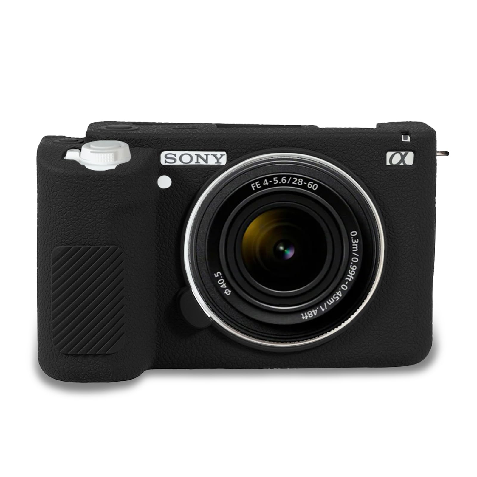 Easy Hood ZV-E1 Camera Case, Silicone Rubber Protective Camera Case Cover Body Skin for Sony Alpha ZV-E1 Mirrorless Vlog Camera Black