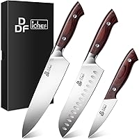 Vista 1 de DDF iohEF Knife Set 3 Piece, Sharp Kitchen Knife Set Professional Chef Knife Set for Kitchen Japanese Stainless Steel Cooking Knives with Ergonomic