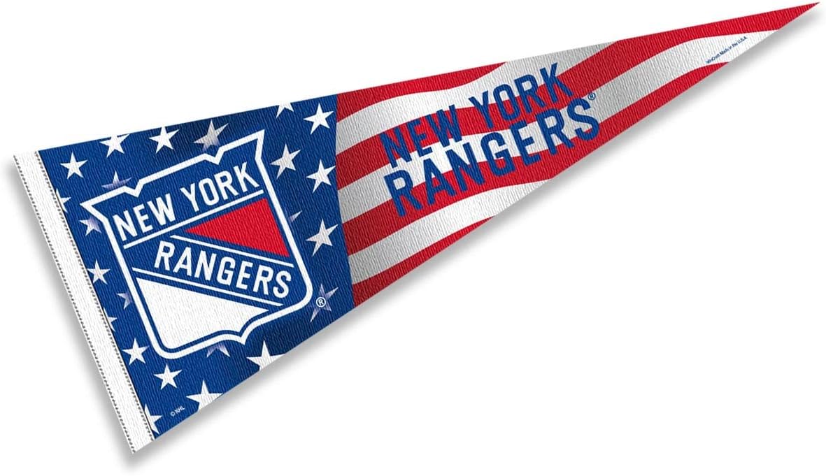 New York Rangers Nation USA Americana Stars and Stripes Pennant Banner Flag