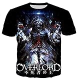 Overlord T-Shirts Männer Frauen 3D Overlord Bedrucktes T-Shirt Mode Lässig Harajuku Stil T-Shirt Trendy Streetwear T-Shirt Tops