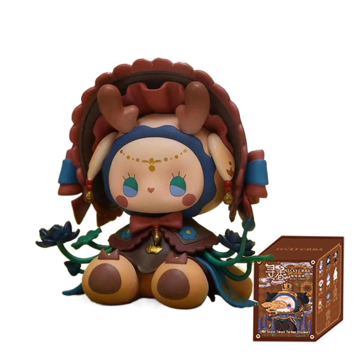 Emma Secret Forest Seeking Fragrance Series Blind Box Action Figures Mystery Box Cute Random Toys Birthday Gift Christmas Collectible Toy for Desktop Ornaments, 1PC