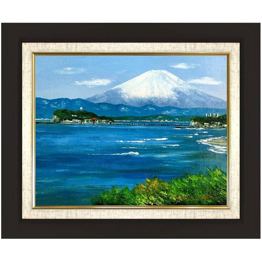 海岸風景 水彩画 額装済み F6サイズ 海岸風景 水彩画 額装済み F6サイズ 絵画 額付き 桜の小径」透明