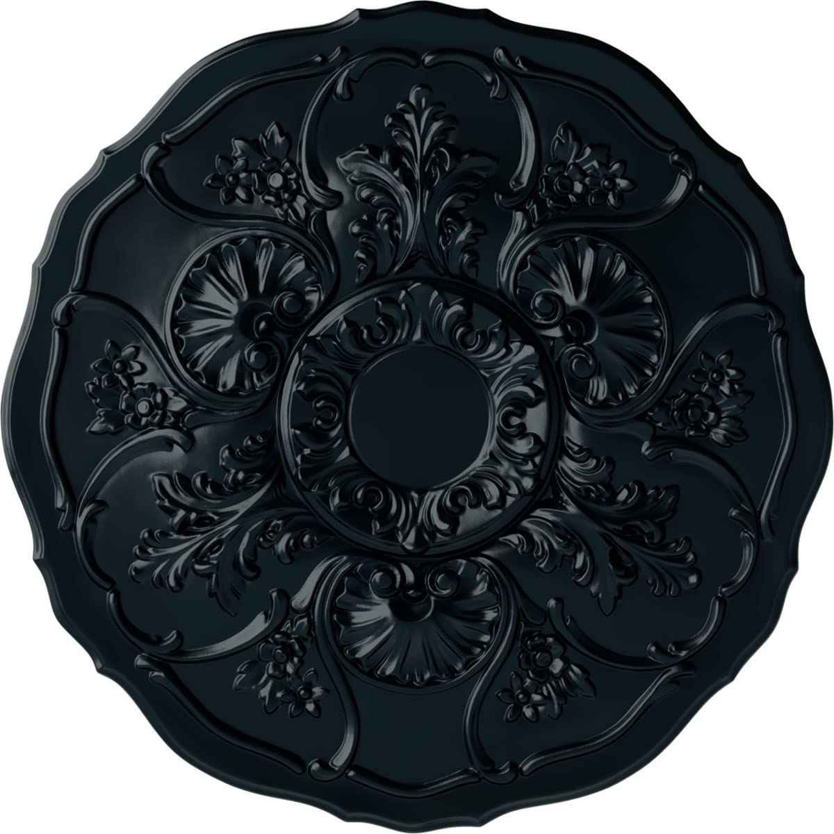 Ekena Millwork CM22CNNSF Cornelia Ceiling Medallion, 22-1/2 x 1-1/2, Night Shade