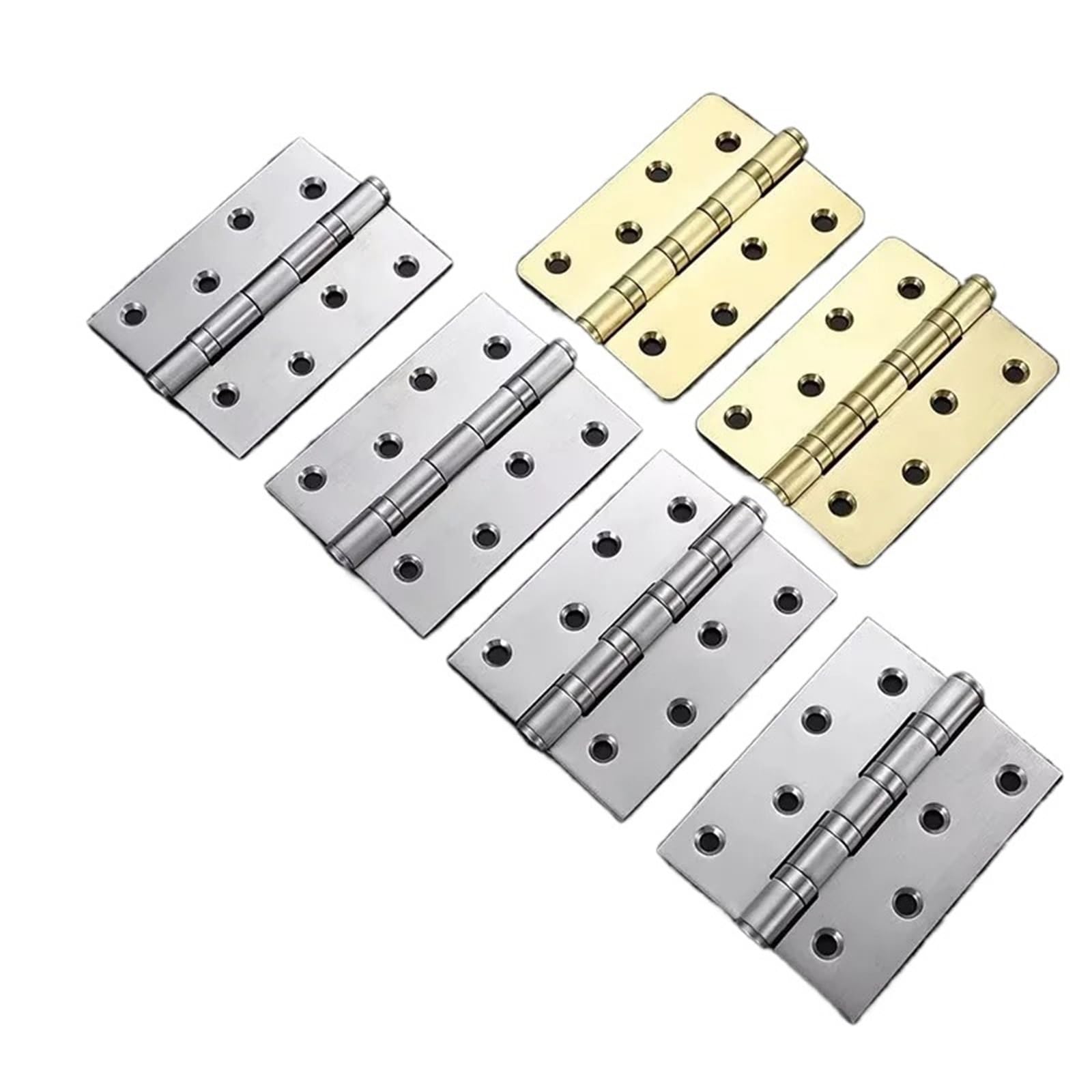 Kdhcvkz Brass 2Pcs 4 * 3Inch Stainless Steel Hinge For Folding Doors(Brass)