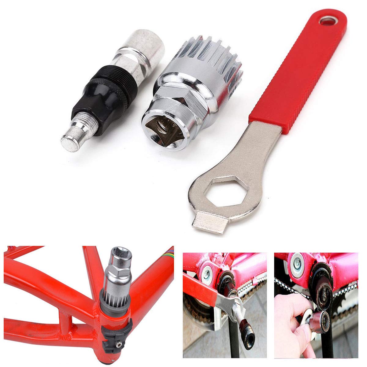 Estrattore Pedivella Per Bici Professionale: Chiave Per Rimuovere Pedivelle, Compatibile Shimano Hollowtech II, Acciaio