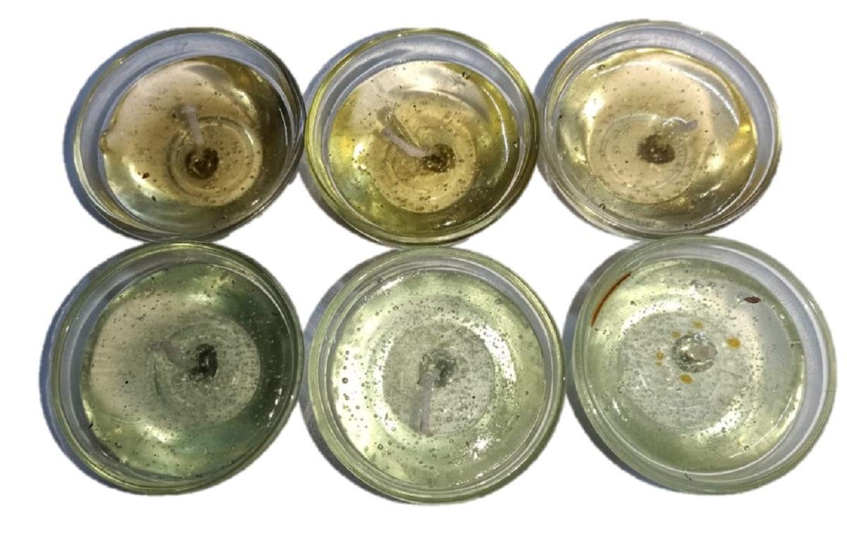 GenericR.A Creation Wax Diye Colour Jel Candle(Set of 6_Multicolor)