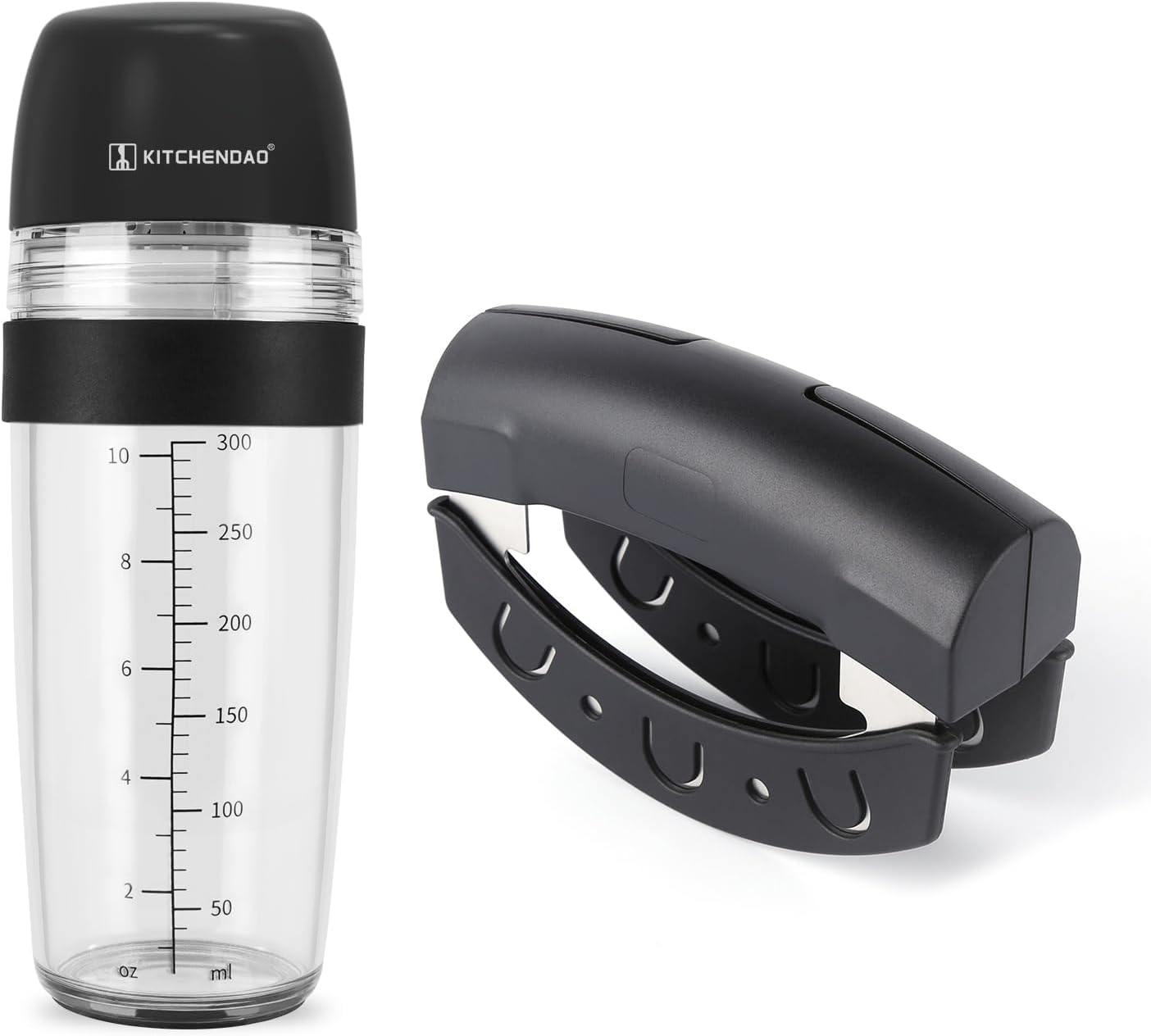 KITCHENDAO 2 in 1 Salad and Dressing Bottle 2 in 1 Salad and Dressing Bottle