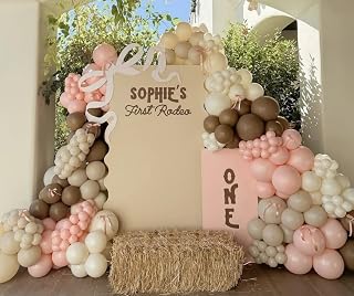 Cowgirl Balloon Arch Kit, Double Stuffed Balloons