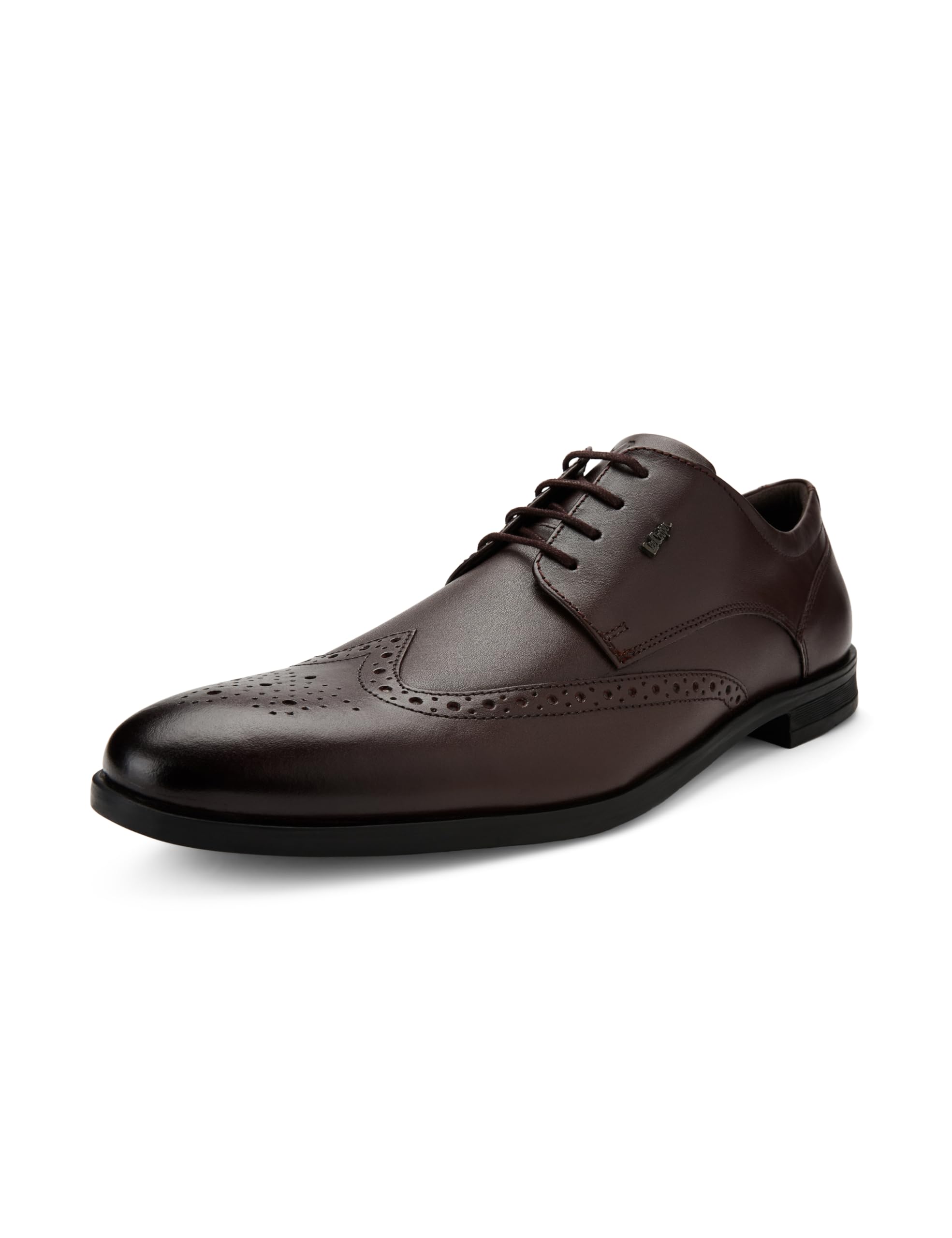 lee cooper Men's LC8590E Leather Brogue Formal Shoes | Lightweight, Comfortable & Stylish Lace-Up for Office, Business_LC8590E_Bordo_45EU / 11UK-picture-53