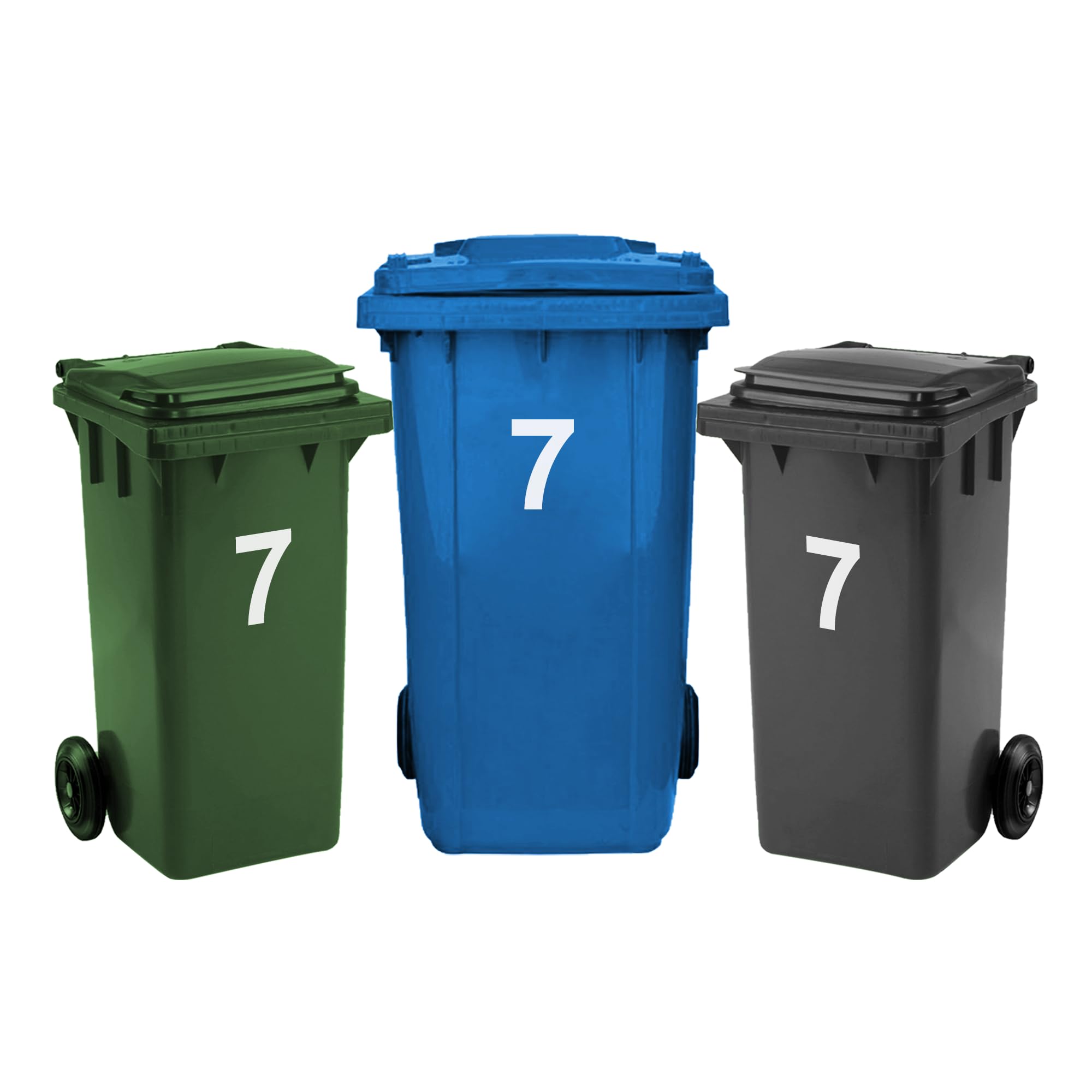 Rubigo 3 x Bin Numbers for Wheelie Bins, 0-99, Letters A-D, 17.5cm Dustbin Stickers, Easy Application Stick On Number Stickers - Weatherproof Self Adhesive Vinyl (5) — view 37