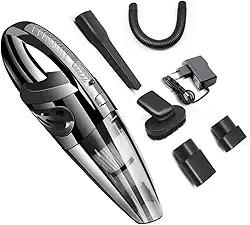 Aspirador de Pó e Àgua,PerfinㅤPortátil, Preto，Limpadores de carros