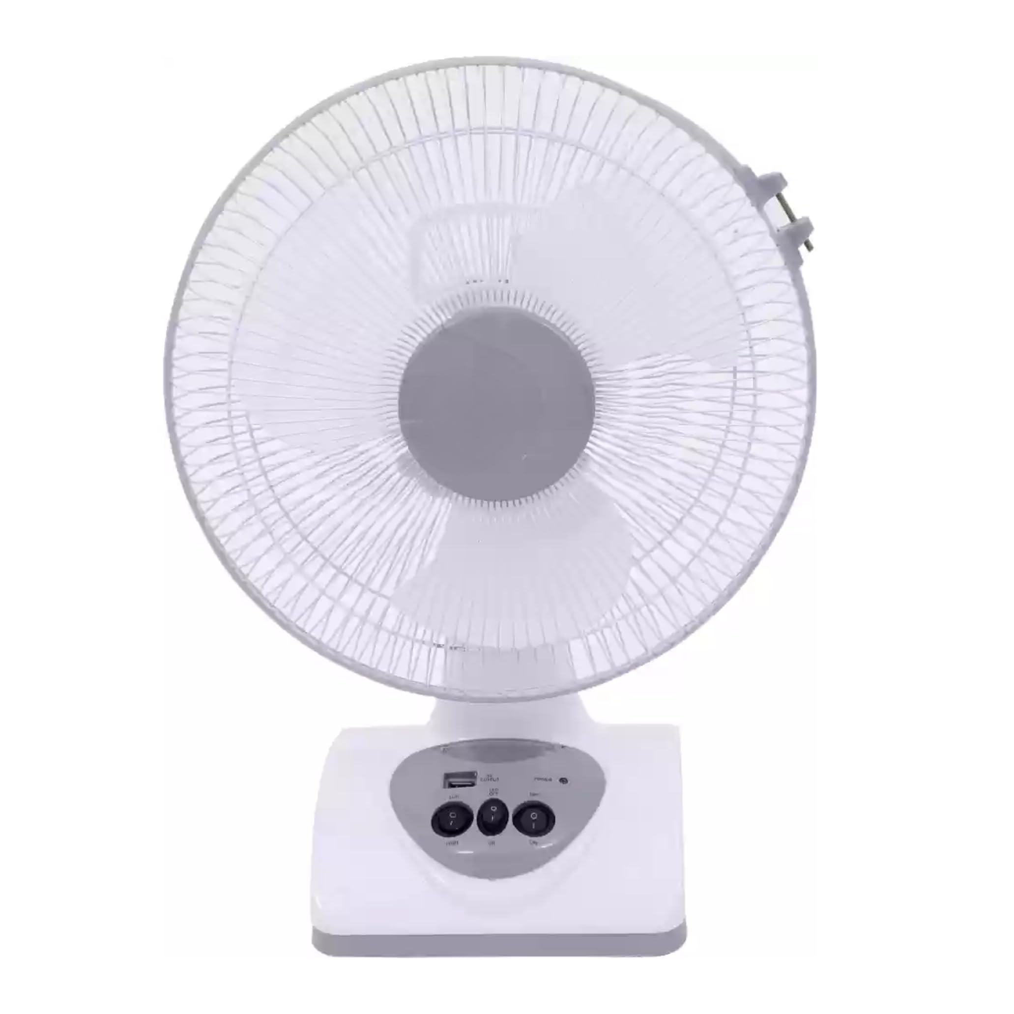 Drumstone (𝗦𝗽𝗲𝗰𝗶𝗮𝗹 𝟭𝟬 𝗬𝗲𝗮𝗿𝘀 𝗪𝗮𝗿𝗿𝗮𝗻𝘁𝘆 Rechargeable Table Fan with LED Light, 3-Speed Modes, USB Powerbank, Copper Motor, Solar Charging Option, and 6-Hour Battery Backup-image-46