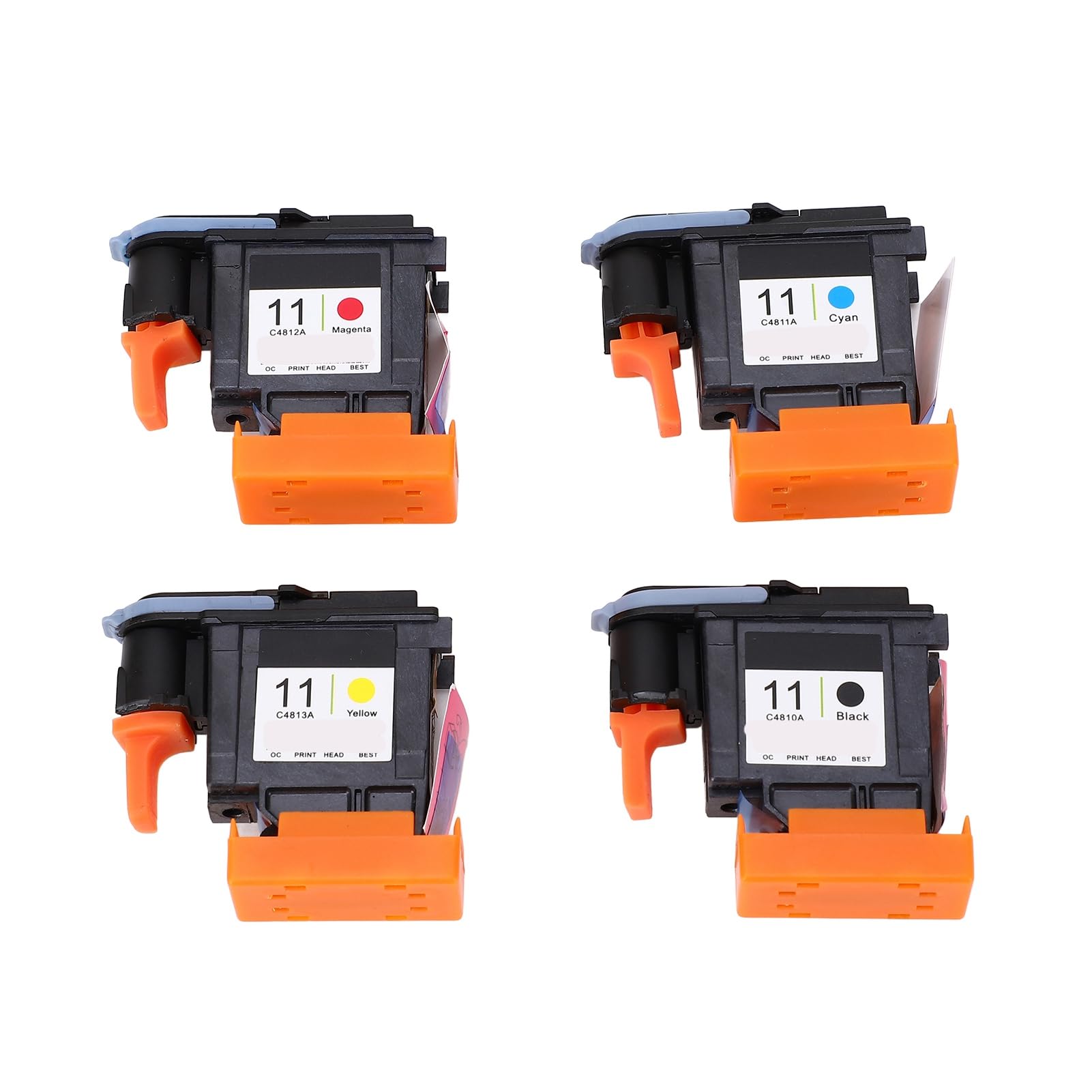 KIMISS Głowica drukująca for Designjet 100 110 111 500 510 800 813 850 – 4 szt. (CMYK) – wymienna, wysokiej jakości
