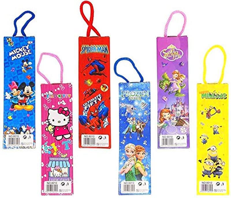 KOBBET® Stationery Gift Set for Kids for Small Gift Sets Mix Designer Set Box Included 2 Pencils, 1 Scale, 1 Eraser and 1 Sharpener Return Gift Set Rakhi Gift for Sisters Festivals Gift (2 PCS Set) 3