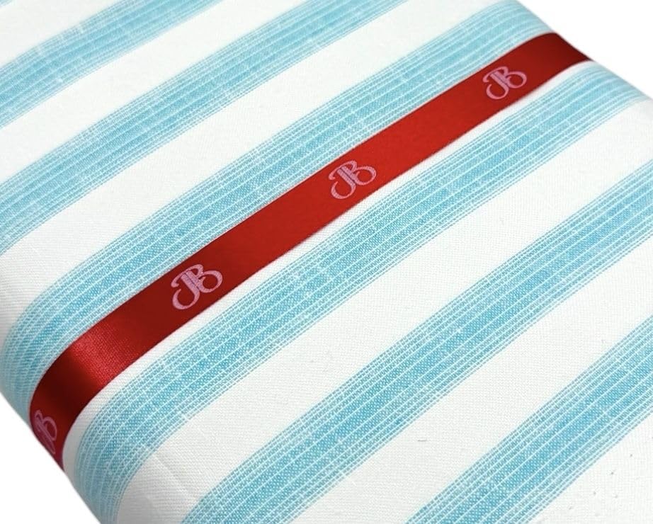 Image of JHABAK'S Unstitched Striped Shirt Fabric for Men - Cotton Linen Blend Lining Material - Shirt and Kurta Piece Cloth