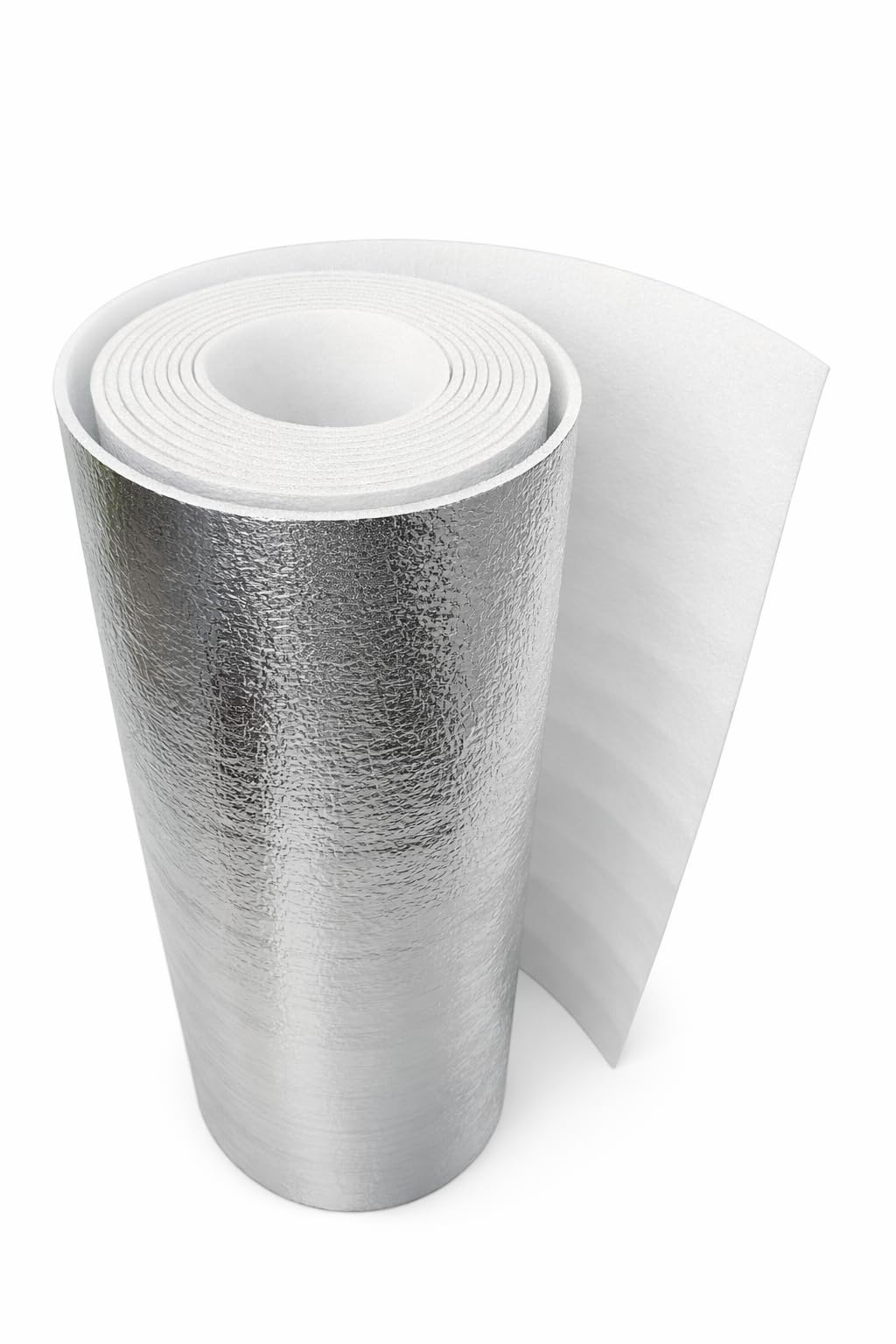 Ekran zagrzejnikowy 5 m x 50 cm, grubość 3 mm, folia izolacyjna, aluminiowa, mata izolacyjna odbijająca ciepło | do ścian, dachów, podłóg, sufitów