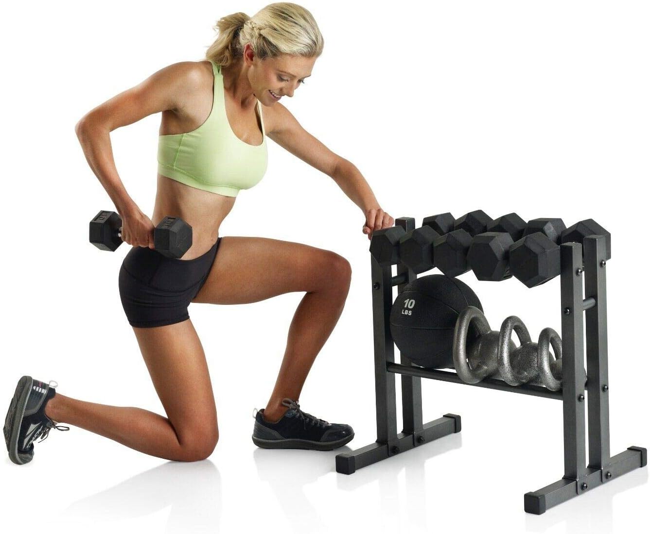 Compact Two-Tier Weight Storage Rack for Dumbbells Ghana Ubuy