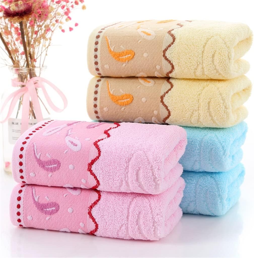 Cotton Embroidery Jacquad Towel Home Daily Necessities Adult face wash Towel Thicken(Blue)