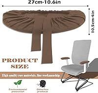 Vista 2 de FERCAISH 2 fundas para brazos para sillas de oficina, extraíbles y de larga duración, elásticas para reposabrazos, almohadillas de esponja lavables