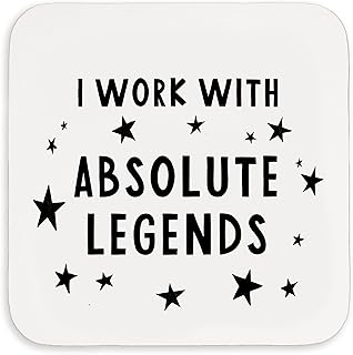 Manta Makes I work with absolute legends coaster | secret santa gift for colleague best friend bestie | coworker Christmas coworker | work Christmas gifts | funny co worker gifts