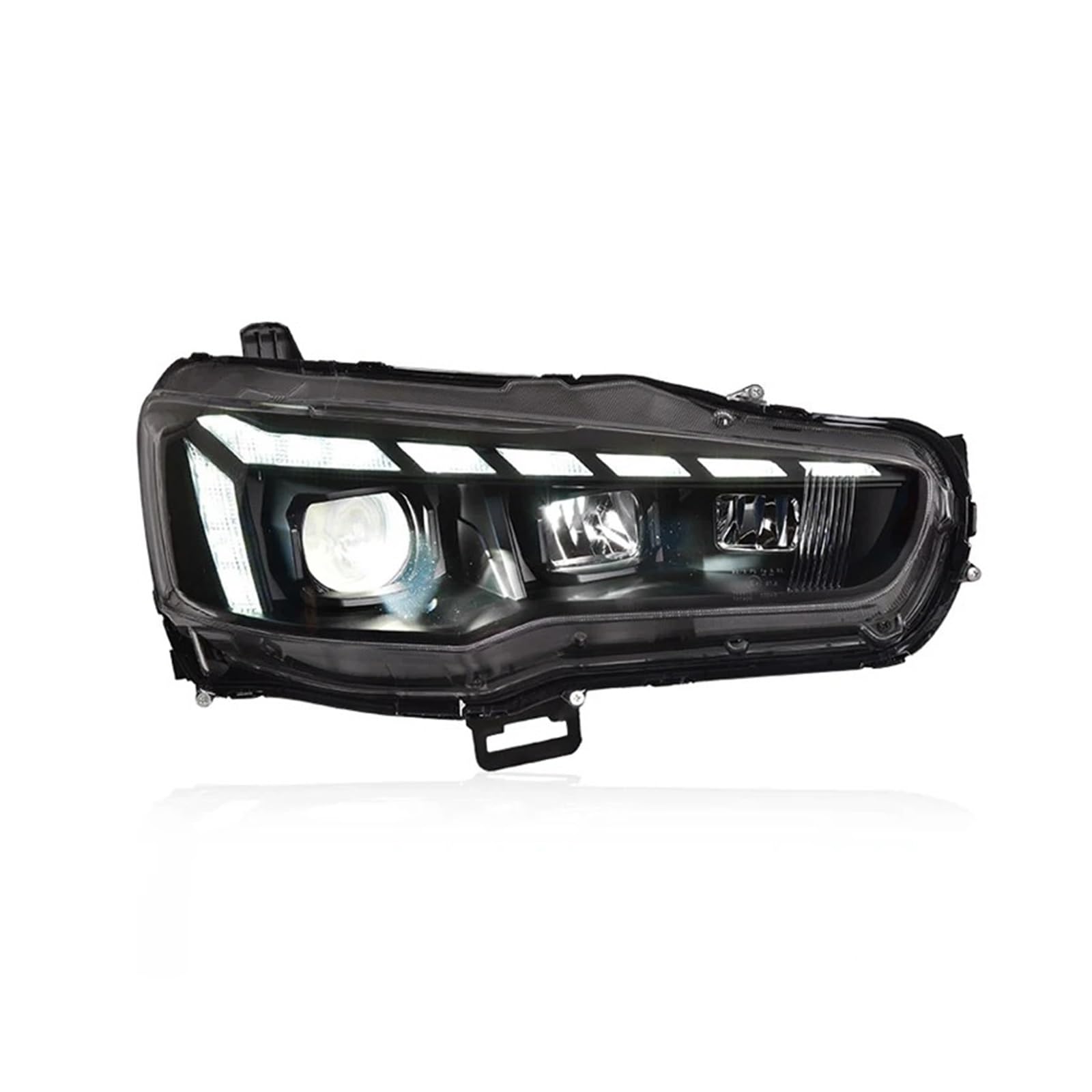 Headlight Assembly Car Headlamp For Mitsubishi For Lancer EVO EX 2009-2018 Front Light DRL Head Lamp LED Plug And Play A Pair Of Car Stuff Modified