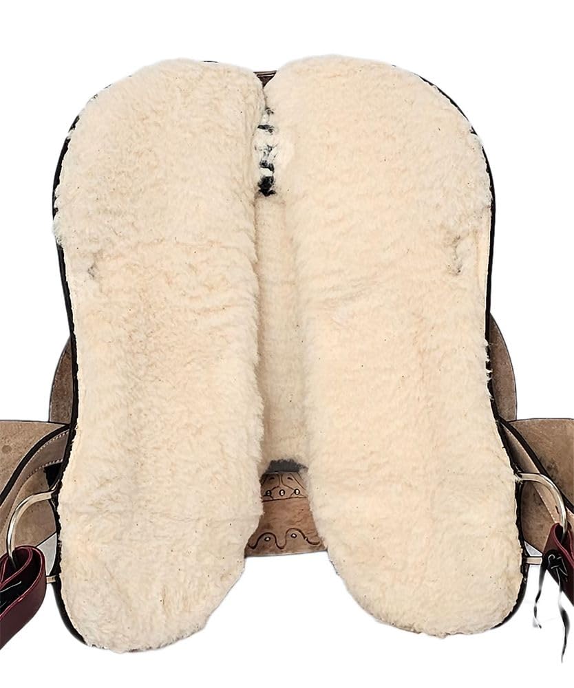A&M Reitsport Oregon Selle Western en cuir de buffle, 43,2 cm (17")