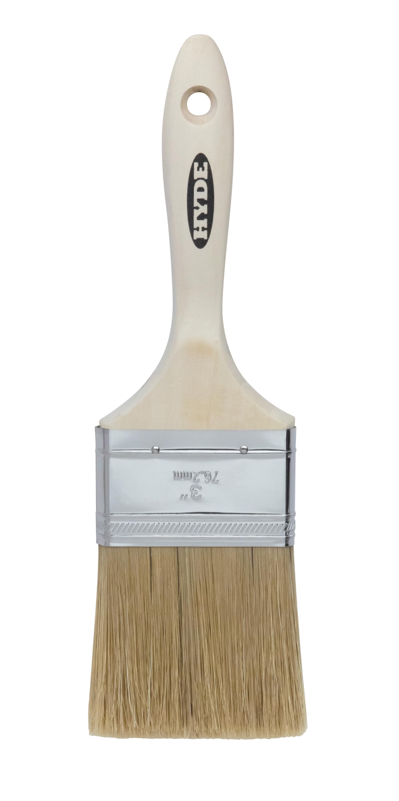 Hyde Extra, cerdas suaves blancas, pincel recto con mango de madera, 7,6 cm, 47382