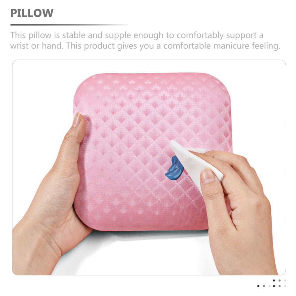 Pink Manicure Arm Rest Pillow for Nail Technicians and Enthusiasts