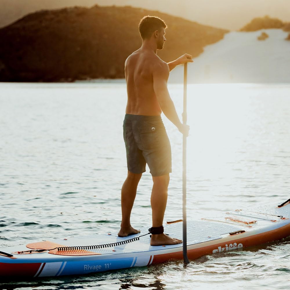Skiffo Rivage Sunrise 11' – Sup Inflable 2 en 1 Kayak Completo – 335 x 86 x 15 cm – MAX 160 kg – Estable y versátil – Diseño único