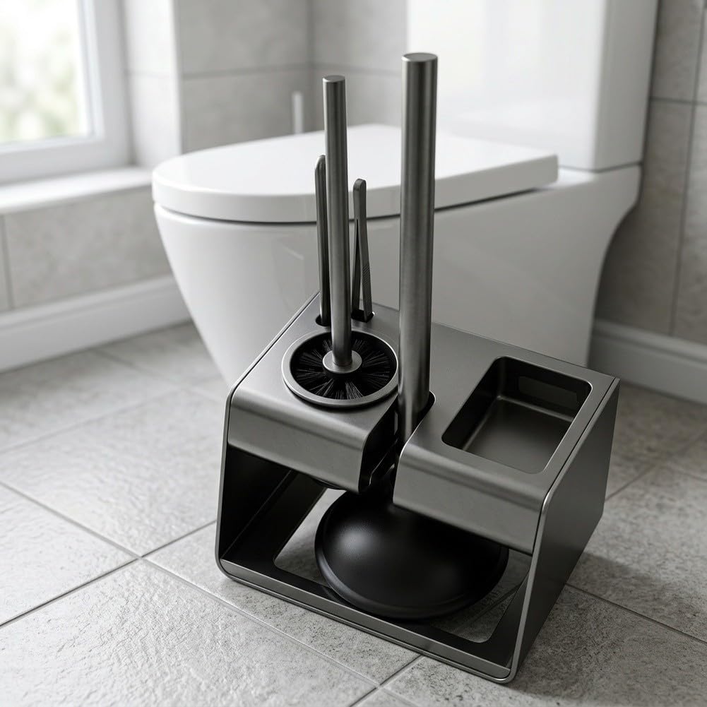 Kit WC 3-in-1 con Sturalavandini e per spazzola da Parete Kit