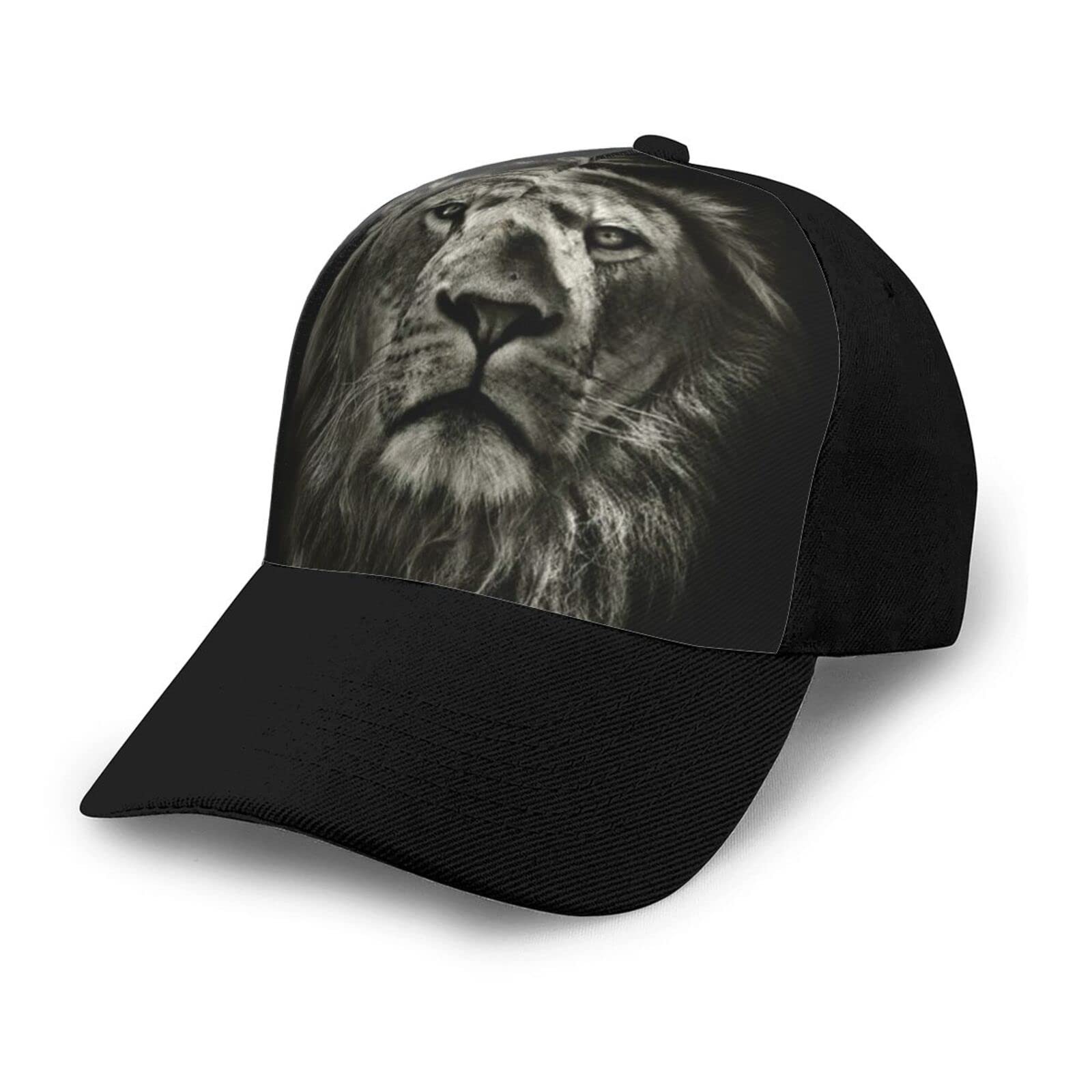 Aseelo Unisex Wild Animal Lion Printed Adult Baseball Cap, Clean And Versatile, For Men And Women